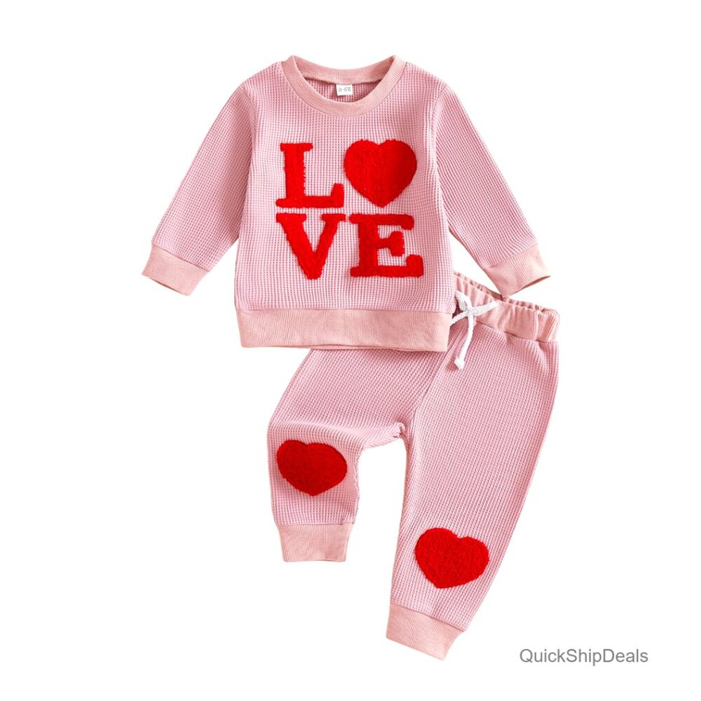 Toddler St Patricks Day Sweatshirt Pant Set 95% Cotton 0-6M to 2-3Y